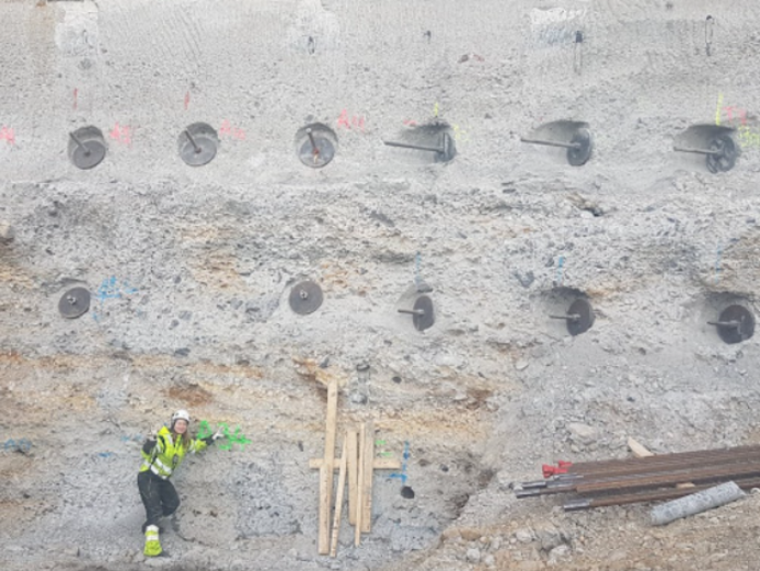 Female Keller project manager on site
