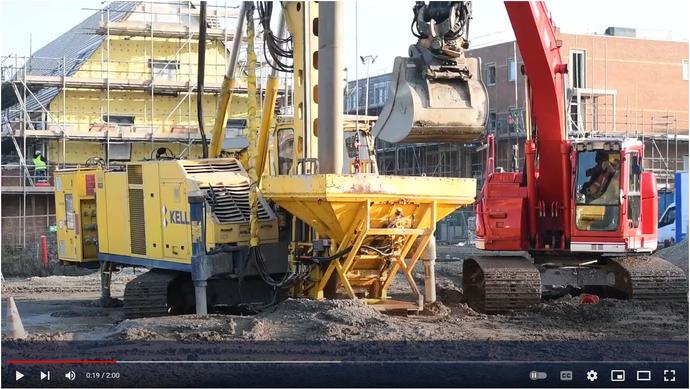 Grindkolommmen woongebouw Hoofddorp