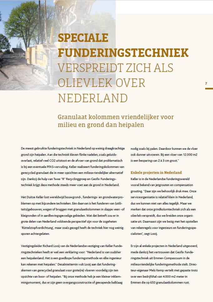 Artikel in Puinrecycling 41 – juli 2020