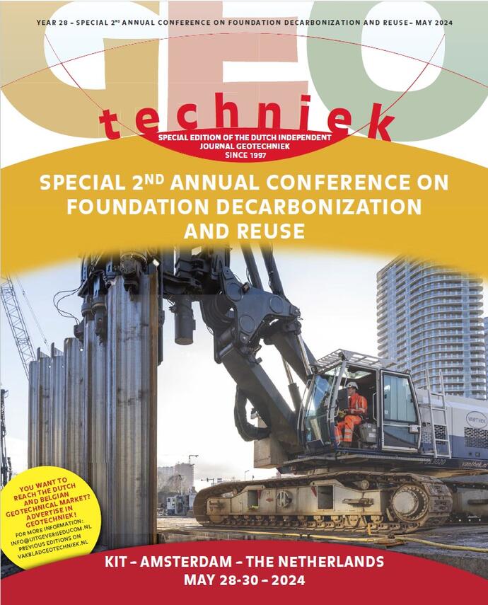 GEOtechniek - Special 3rd Conference on Foundation Decarbonizatoin and Reuse 2024